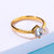 CR Charms Anillo Destello Dorado, Acero