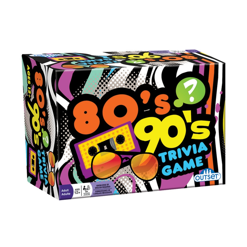 Outset Juego de Mesa 80s 90s Trivia Game (13337)