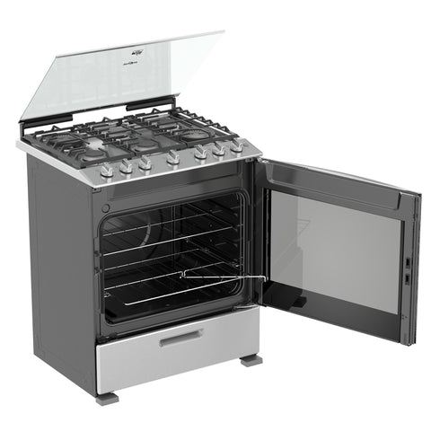 Whirlpool Cocina de Gas 30" Acero (LWFR7200S)