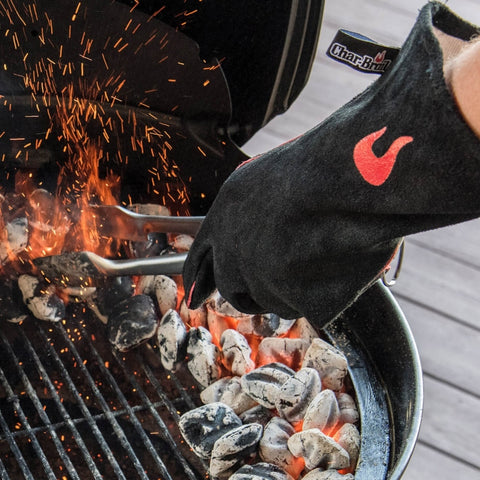 Char-Broil Guantes para Asar de Cuero, Negro