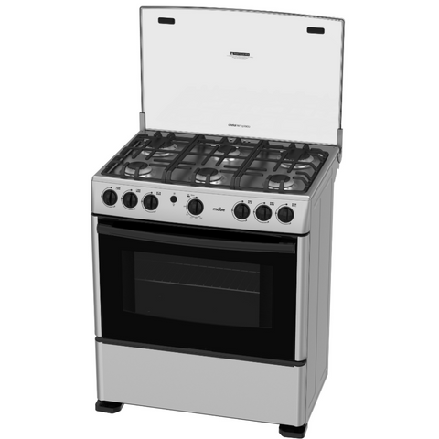 Mabe Cocina a Gas 6 Quemadores Silver, 76 Cm (CMA3020FG0)