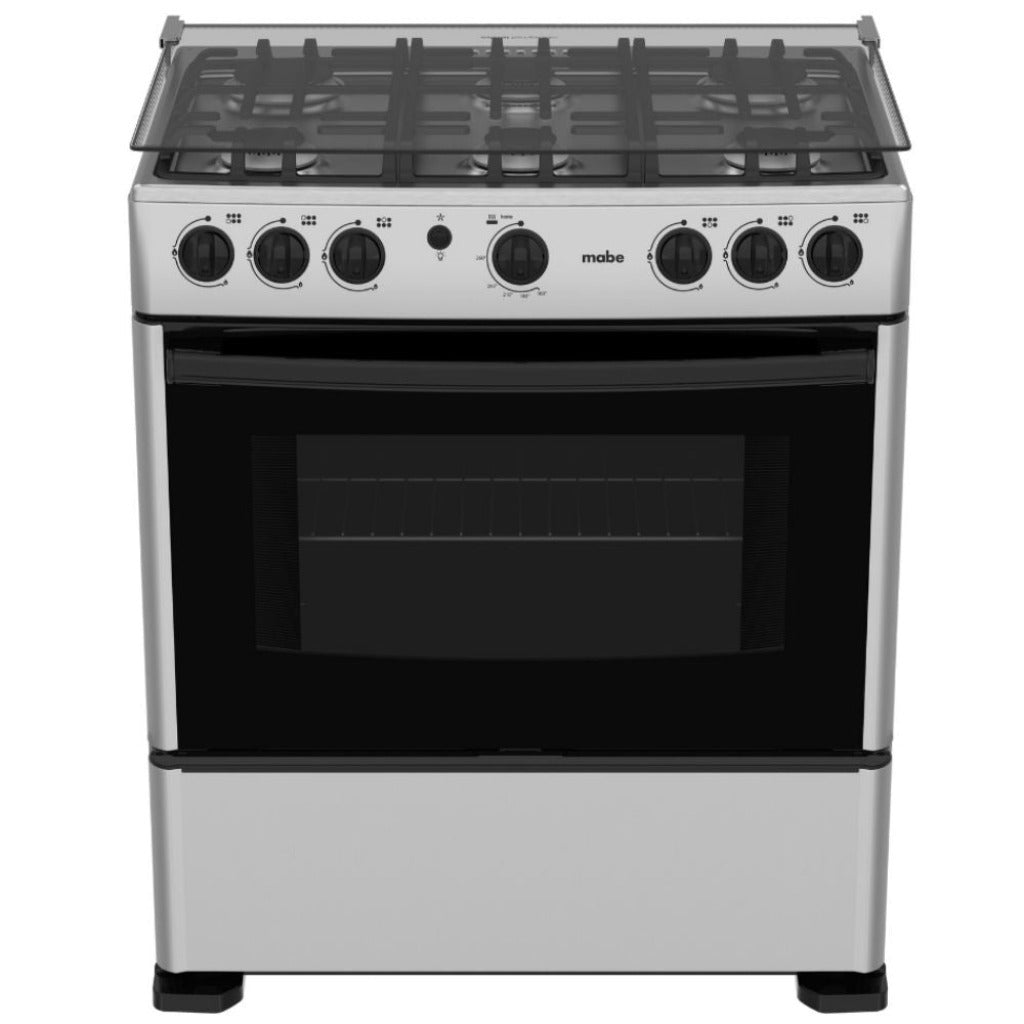 Mabe Cocina a Gas 6 Quemadores Silver, 76 Cm (CMA3020FG0)