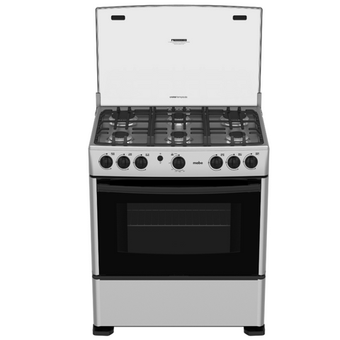 Mabe Cocina a Gas 6 Quemadores Silver, 76 Cm (CMA3020FG0)