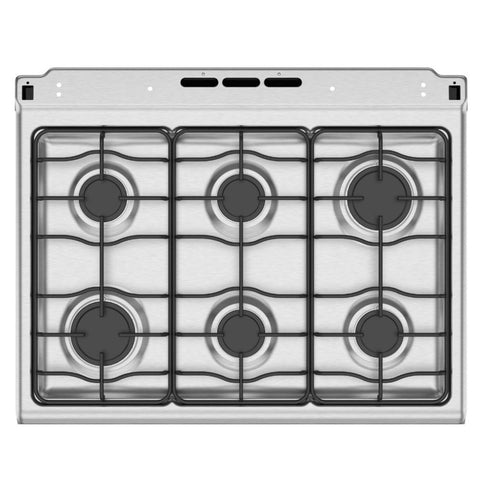 Mabe Cocina a Gas 6 Quemadores Negro, 76 cm (EM7641BAIN1)