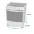 Mabe Cocina a Gas 30" Plata Mercury (EM7657CSIS1)