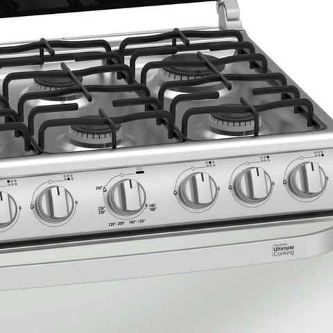 Mabe Cocina a Gas 76 cm Plata Mercury (WEM7643CAIS1)