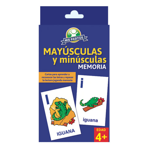 Mis Pasitos Cartas Mayúsculas y Minúsculas, 55 Piezas