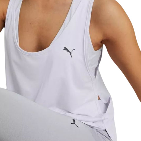 Puma Camiseta sin Mangas Studio Yogini Lite Tank W Lavanda, para Mujer