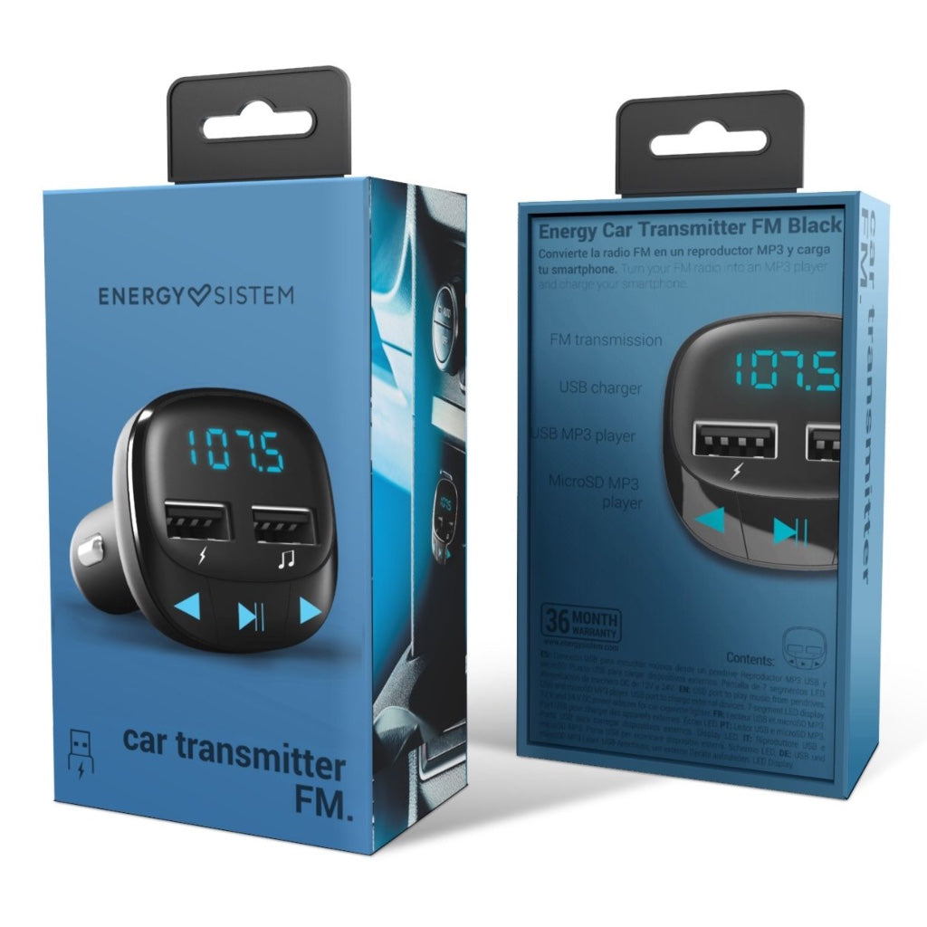 Imagina - Transmisor de Música Bluetooth para Automóviles #EnergySistem 🎧  🚘🚗🏎 🎤 * Transmisor FM que envía la música a la radio del coche sin  necesidad de cables. ✓ * Sincroniza la