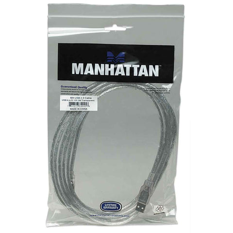 Manhattan Cable USB Tipo A Macho a USB Macho Tipo B, 3 Metros