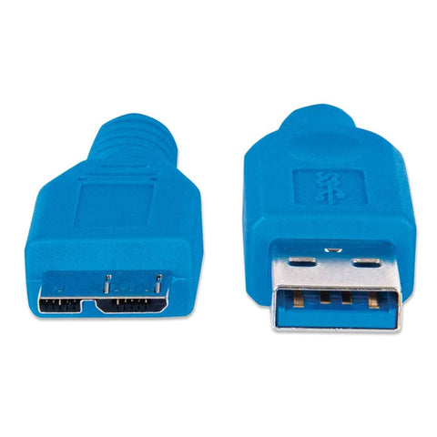 Manhattan Cable USB 3.0 A Macho a USB 3.0 Micro B Macho, 2 Metros