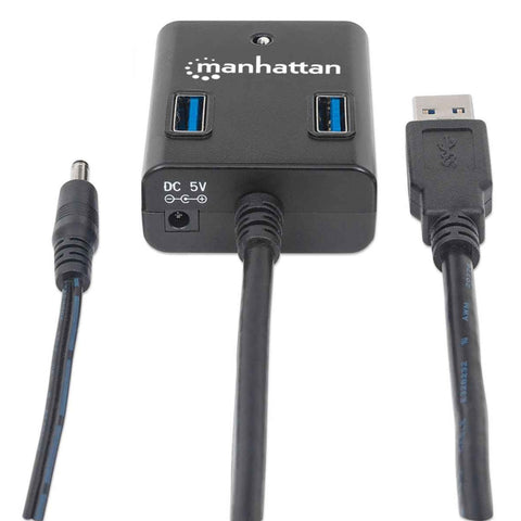 Manhattan Hub USB 3.0 de 4 Puertos, 162302