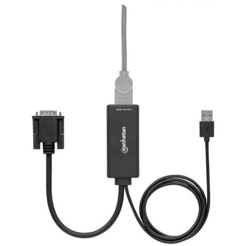 Manhattan Convertidor Video VGA Analógico y Audio USB a HDMI Digital