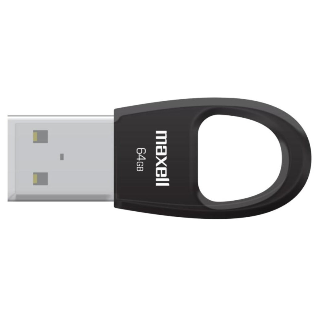 Maxell Memoria USB 2.0 Negro, 64GB