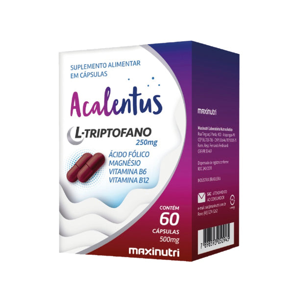 Maxinutri Suplemento Alimenticio Acalentus, 60 Cápsulas