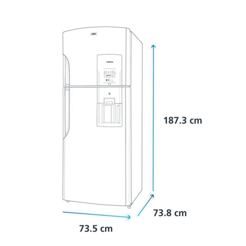 Mabe Refrigeradora Automática Inox 19 Pies (RMS510IBMRX0)