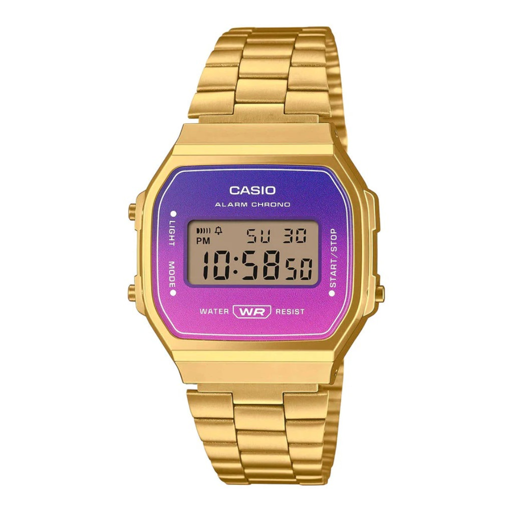 Casio Reloj Análogo Vintage Dorado/Rosa, para Mujer