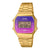 Casio Reloj Análogo Vintage Dorado/Rosa, para Mujer