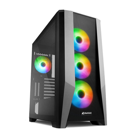 Sharkoon Case para PC Gaming RGB ATX (TG7M)