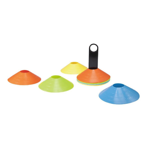 LiveUp Set de Conos para Entrenamiento 5 cm, 20 Unidades