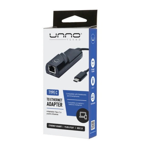 Unno Tekno Adaptador Tipo C A Ethernet