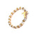 CR Charms Pulsera Perlas con Cruz, Acero