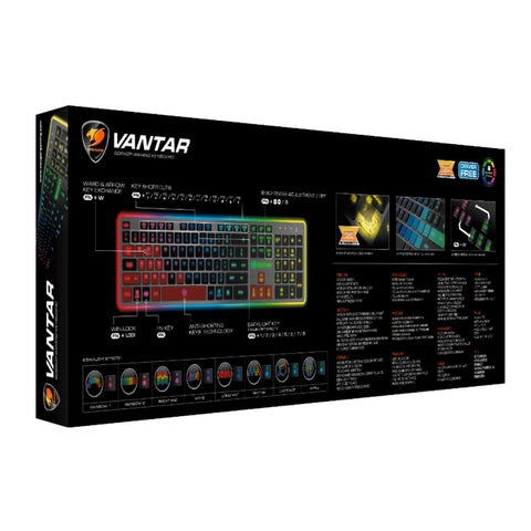 Cougar Teclado Alámbrico Gaming RGB Vantar, Español