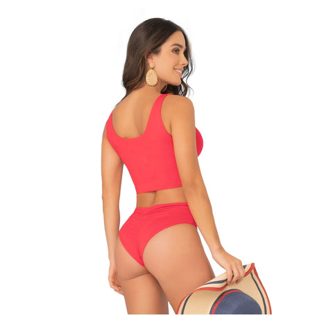 Ryocco Vestido de Baño Rojo, para Mujer