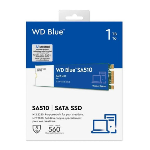 Western Digital Unidad de Estado Sólido 1TB 2.5 SA510, WDS100T3BOA