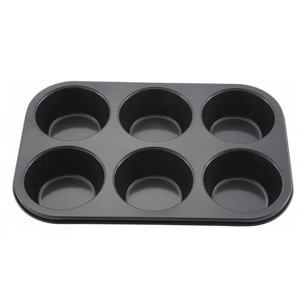 Winco Molde para Hornear Antiadherente para 6 Muffins, Uso Profesional