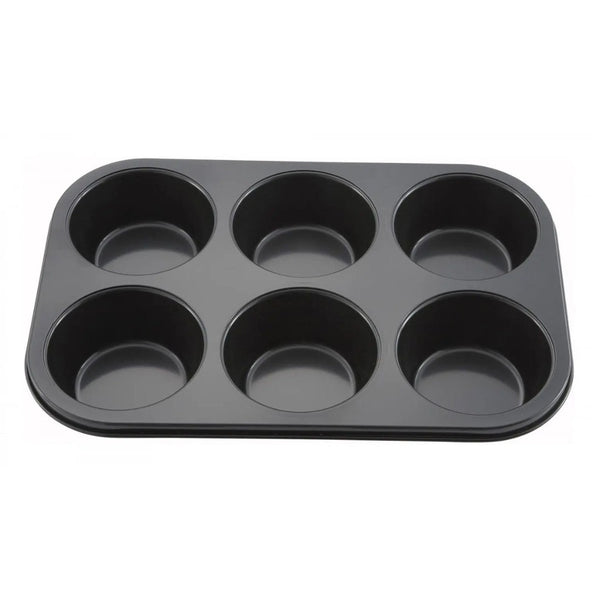 Winco Molde para Hornear Antiadherente para 6 Muffins, para Uso Profesional