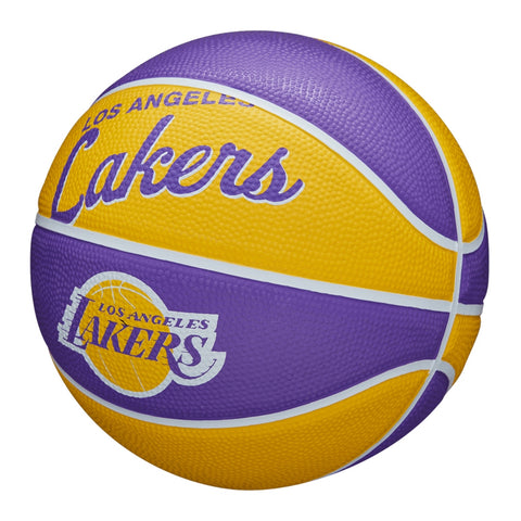 Wilson Balón de Basket NBA Tidye Mini Lakers, N°3