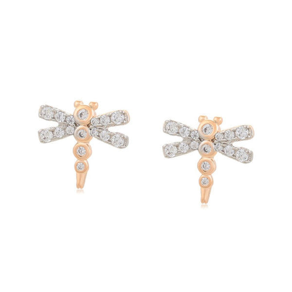 CR Charms Aretes Libélulas Luminosas, Alloy