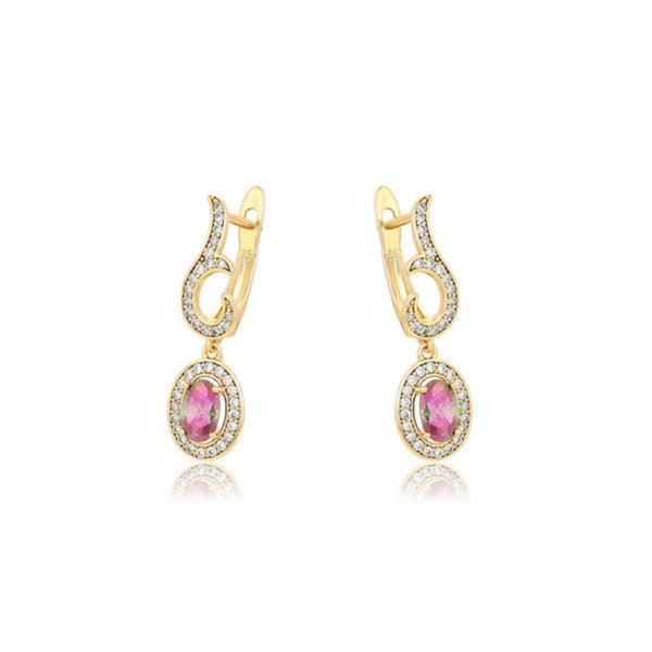 CR Charms Aretes Elegancia Secreta, Alloy