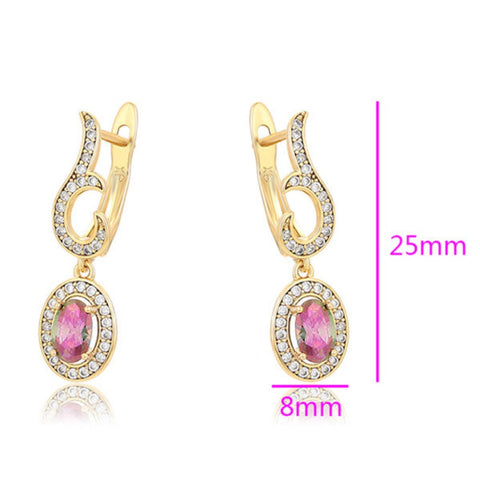 CR Charms Aretes Elegancia Secreta, Alloy