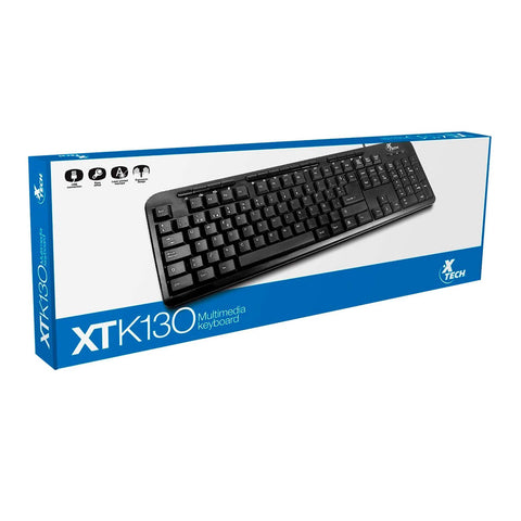 Xtech Teclado Alámbrico Español USB, XTK-130