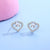 CR Charms Aretes Corazones Brillantes