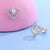 CR Charms Aretes Corazones Brillantes