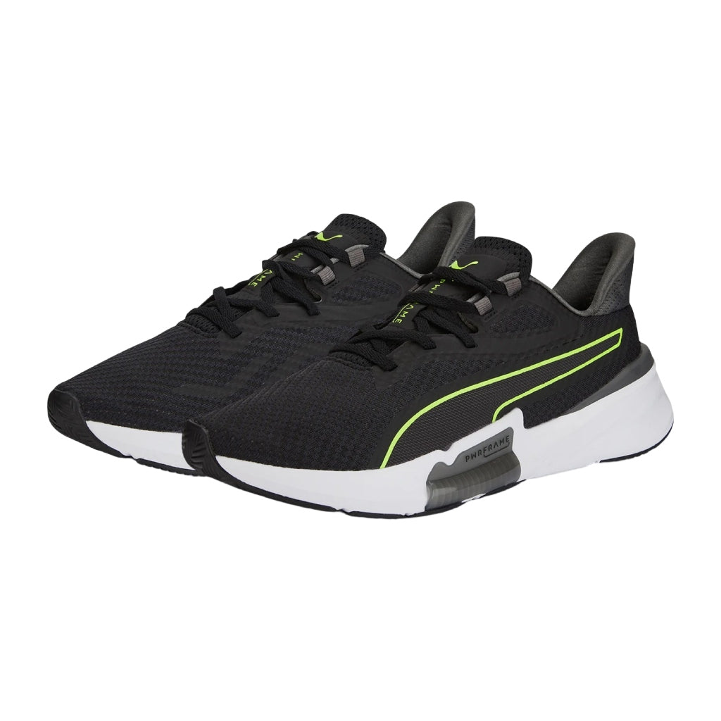 Puma Tenis Deportivos PWRFRAME TR Negro/Lima, para Hombre