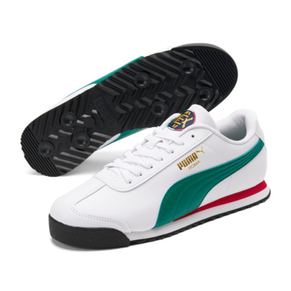 Puma Tenis Casuales Roma Country Pack Blanco/Verde, para Hombre