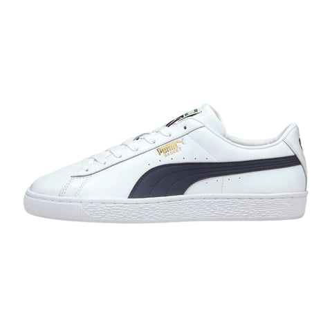 Puma Tenis Casuales Basket Classic XXI Blanco/Navy, para Hombre