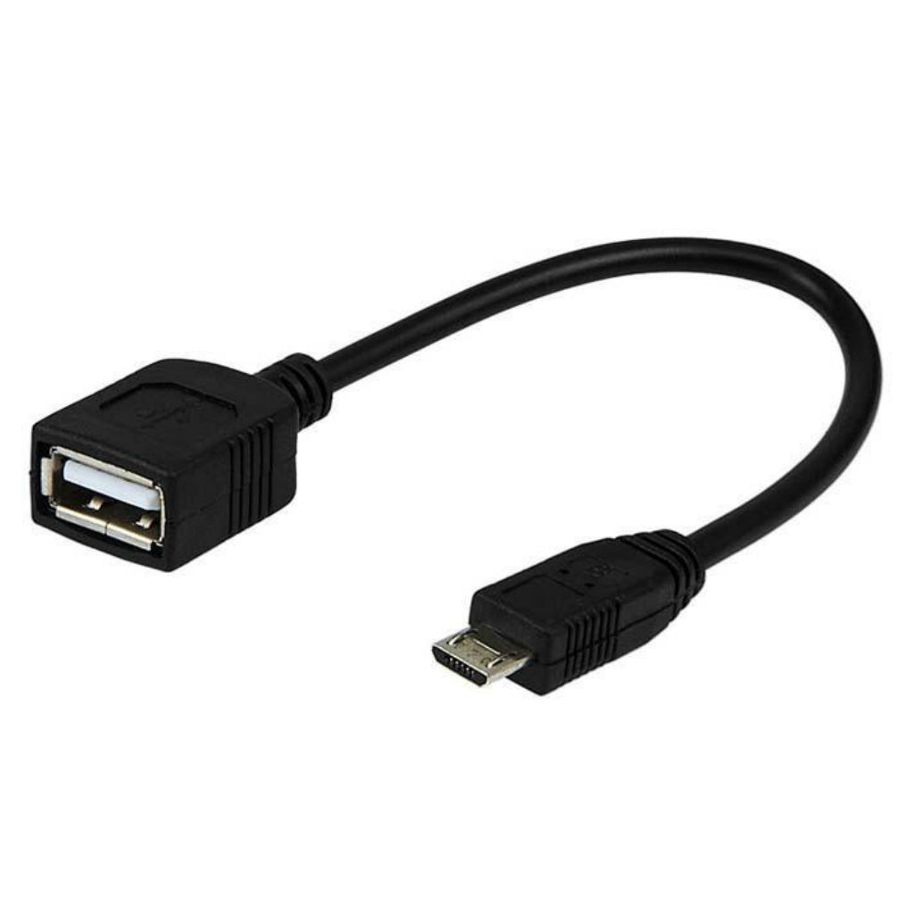 Adaptador USB OTG Tipo A Hembra a miniUSB Tipo B Macho 20cm - Ticaplus