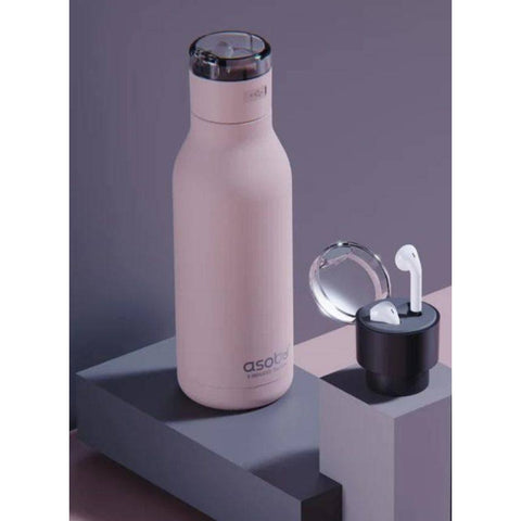 Asobu Earphone H2 Audio Insulated Water Bottle Stainless Steel 20 Ounce  (Mint)