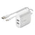 Belkin Cargador de Pared Dual USB-A 24 W + Cable USB-A a USB-C Boost Charge, WCE001DQ1M