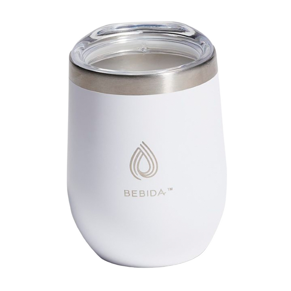 Bebida Vaso Acero Inoxidable Blanco, 12 Oz Beb-01004