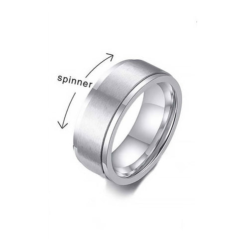 CR Charms Anillo Spinner, Acero