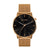 Bratleboro Reloj Análogo para Mujer Acadia Metal, Gold Black S