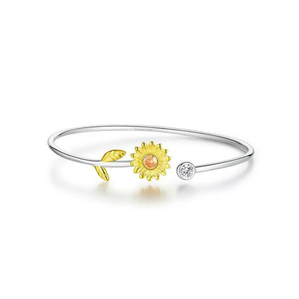 CR Charms Pulsera Ajustable Girasol