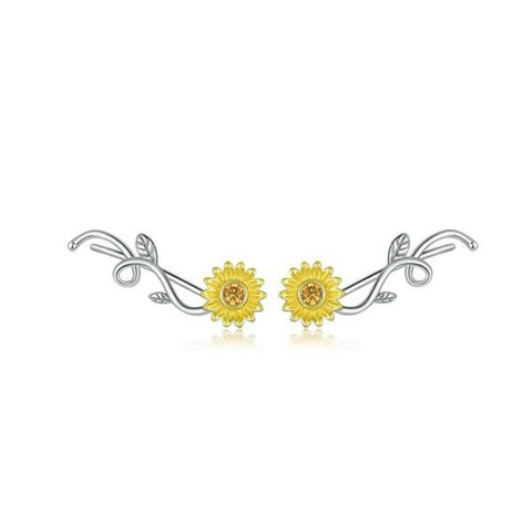 CR Charms Aretes Escaladores Girasol