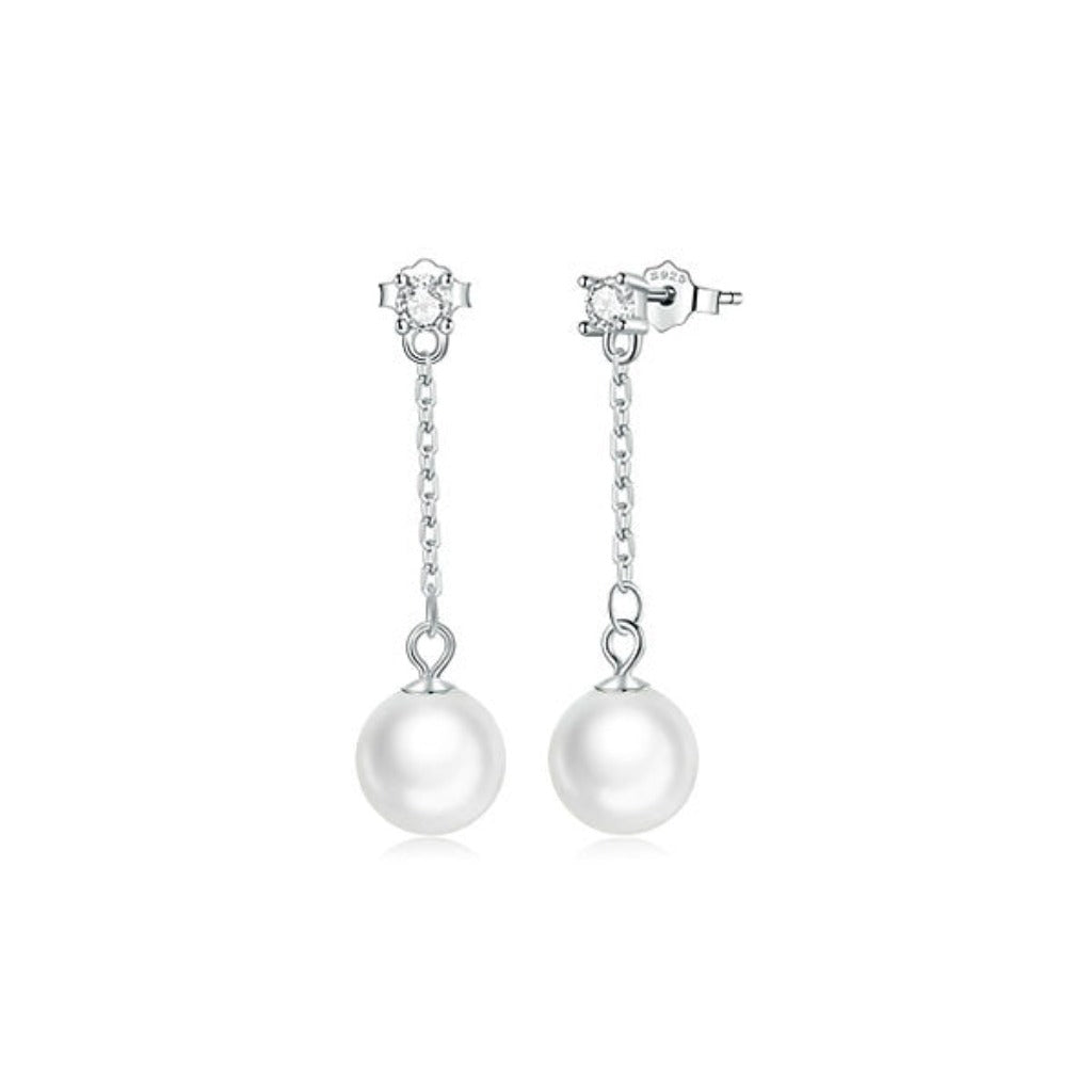 CR Charms Aretes Destello de Perlas